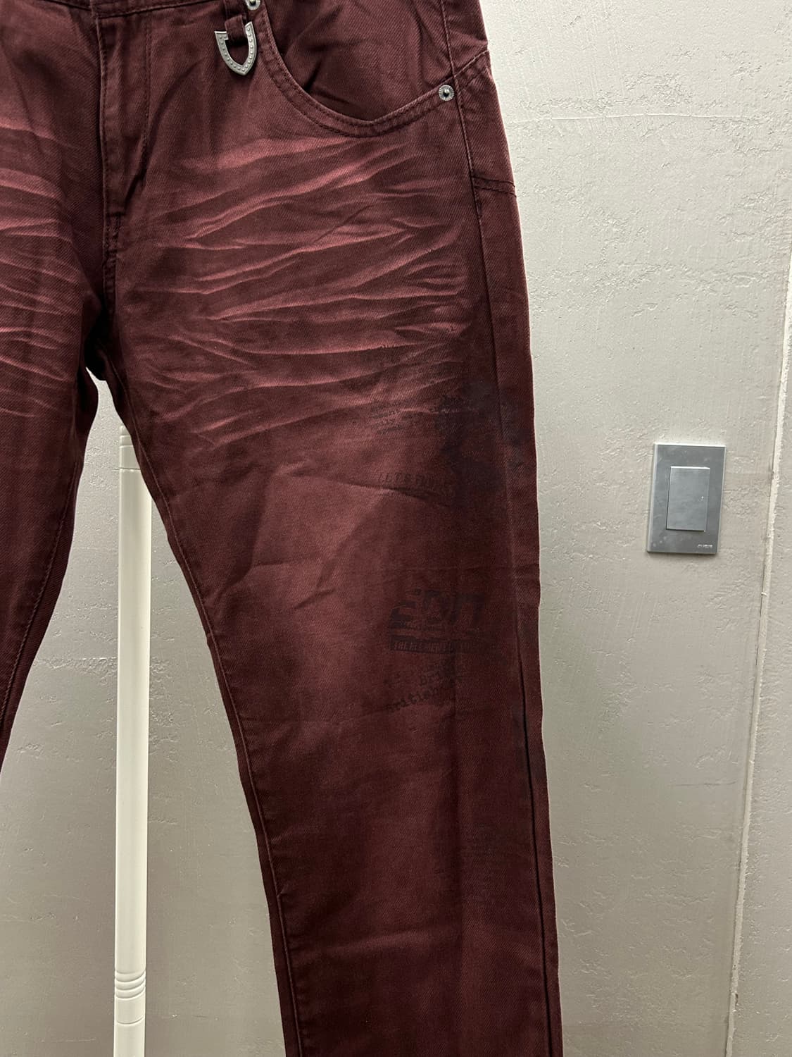 Semantic Design(세만틱 디자인) 버건디 팬츠 상품이미지4