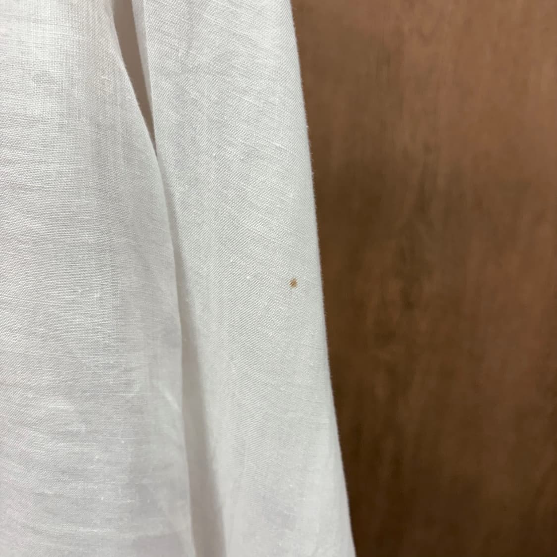 45RPM 린넨 풀오버 긴팔 셔츠 패브릭 버튼 하이로우 디테일 화이트 상품이미지10