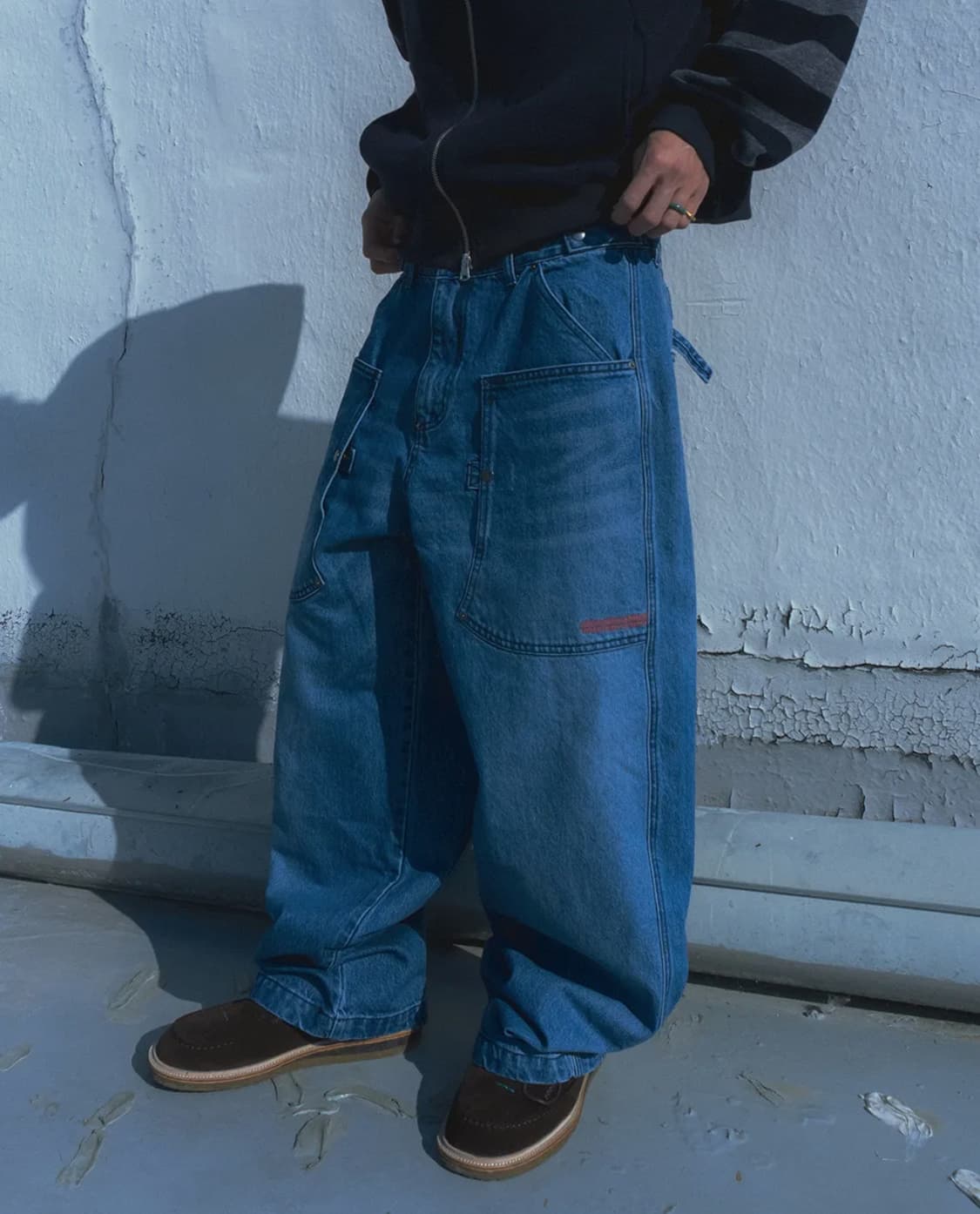 카락터 Army denim work pants / Mid blue 상품이미지6