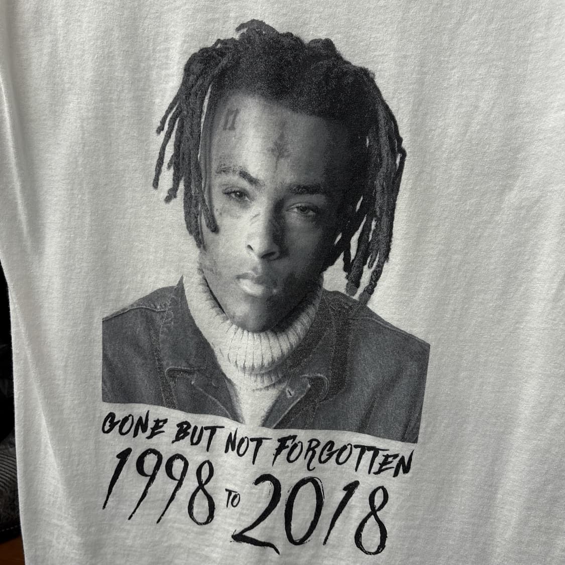 XXXTENTACION 텐타시온 페이스 프린팅 메모리얼 티셔츠 N1213 상품이미지5