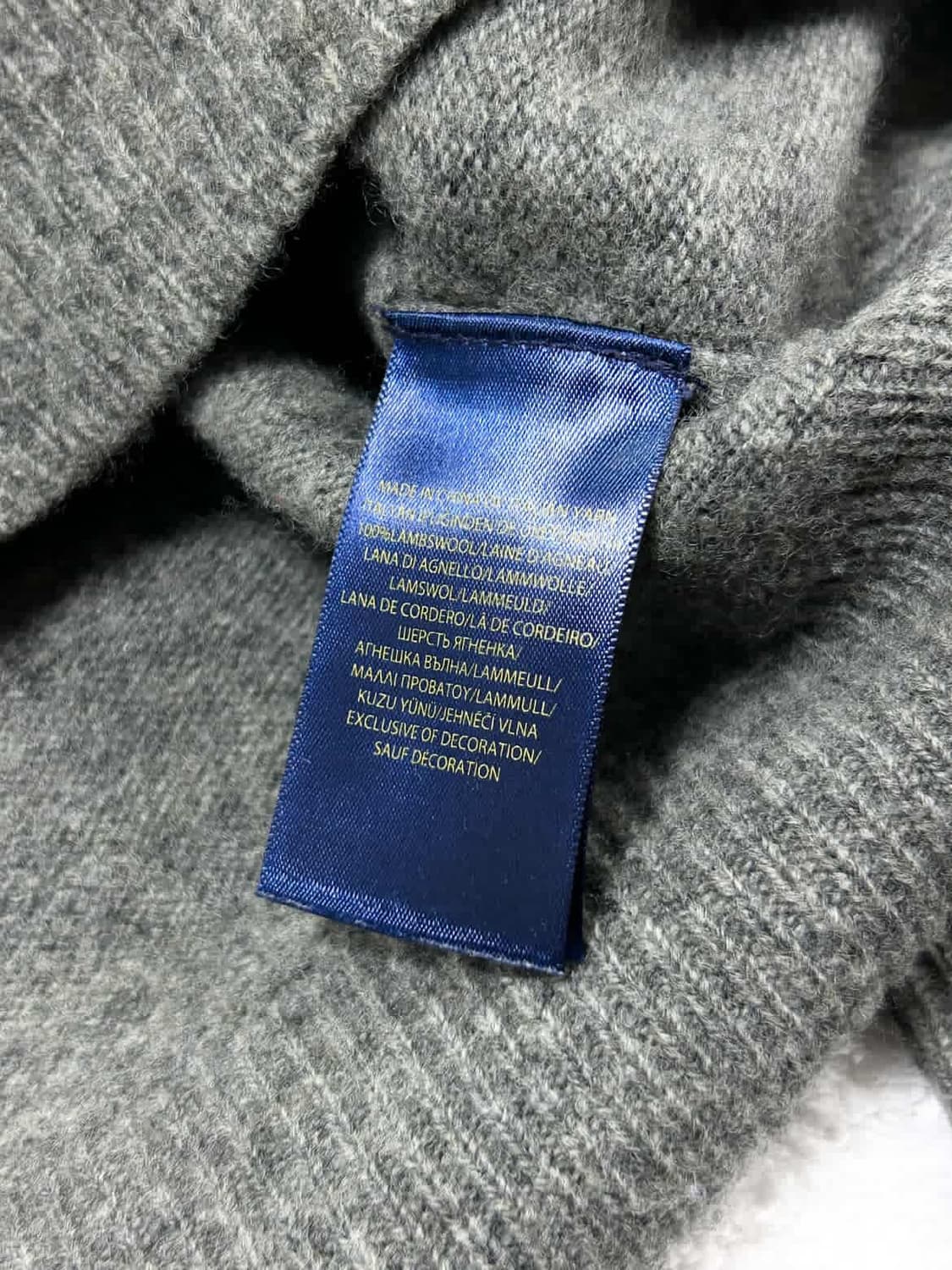 폴로 네이비포니 그레이 램스울 니트 상품이미지9