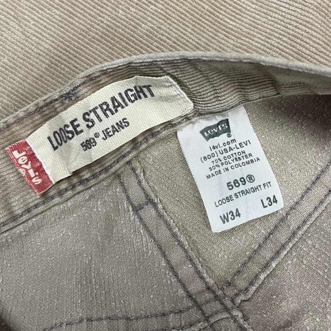 00s 리바이스569 코듀로이 팬츠 (33) 상품이미지7