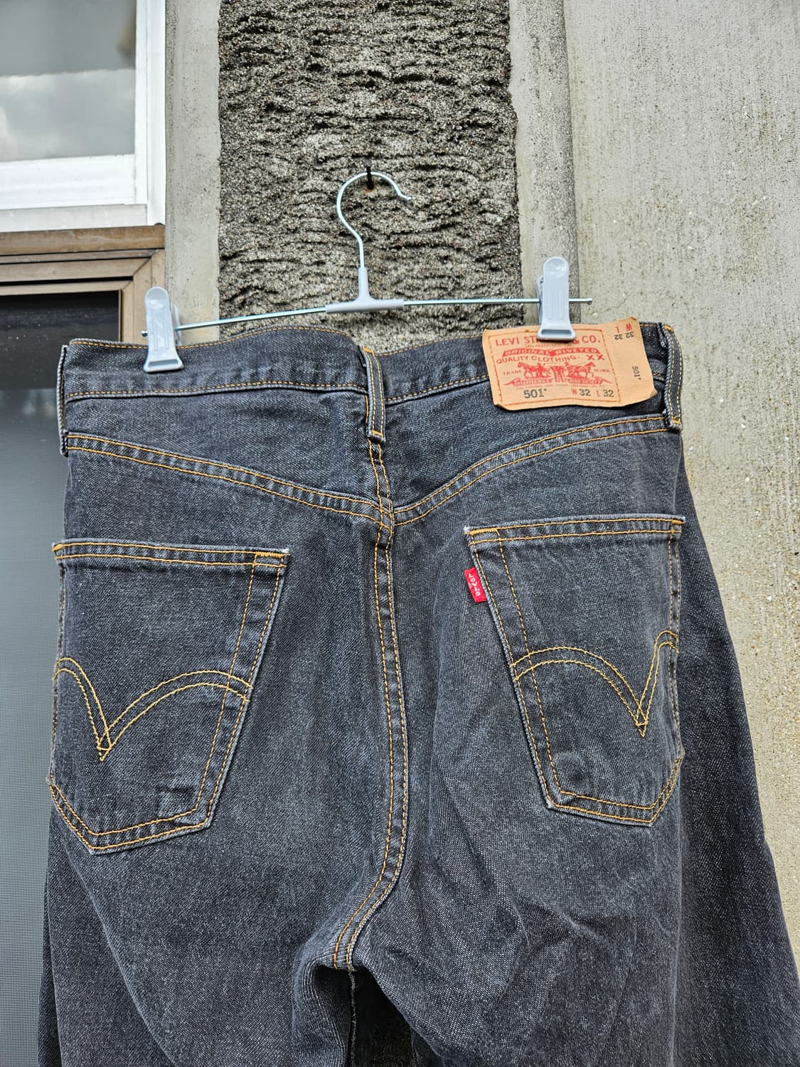 리바이스 501 흑청 데님 팬츠 (32x32) 상품이미지7