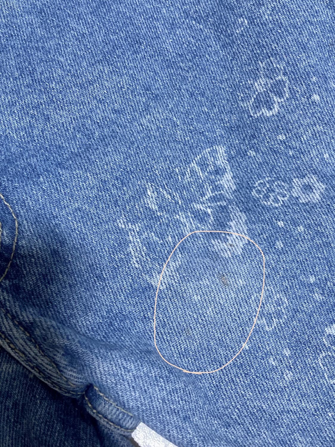 빈티지 나비 버터플라이 보헤미안 페어리 부츠컷 데님 팬츠 상품이미지3