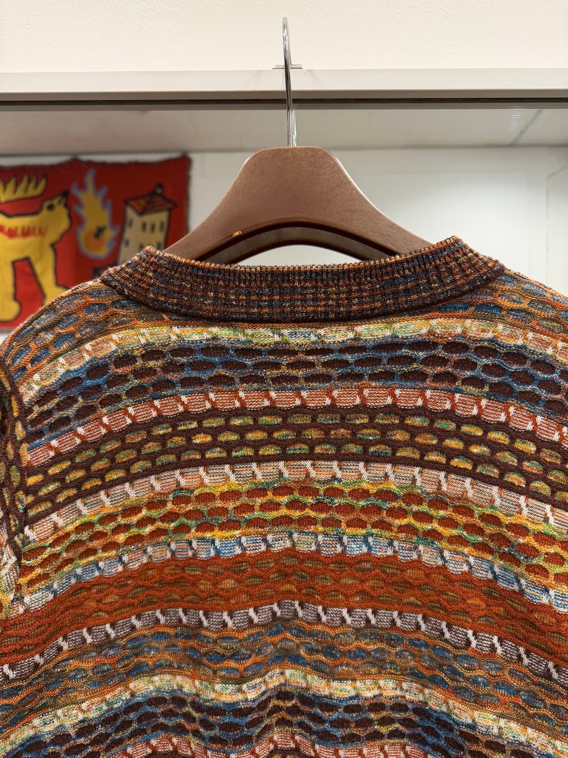 90s Missoni 미쏘니 멀티컬러 케이블 니트 (made Italy) 상품이미지5