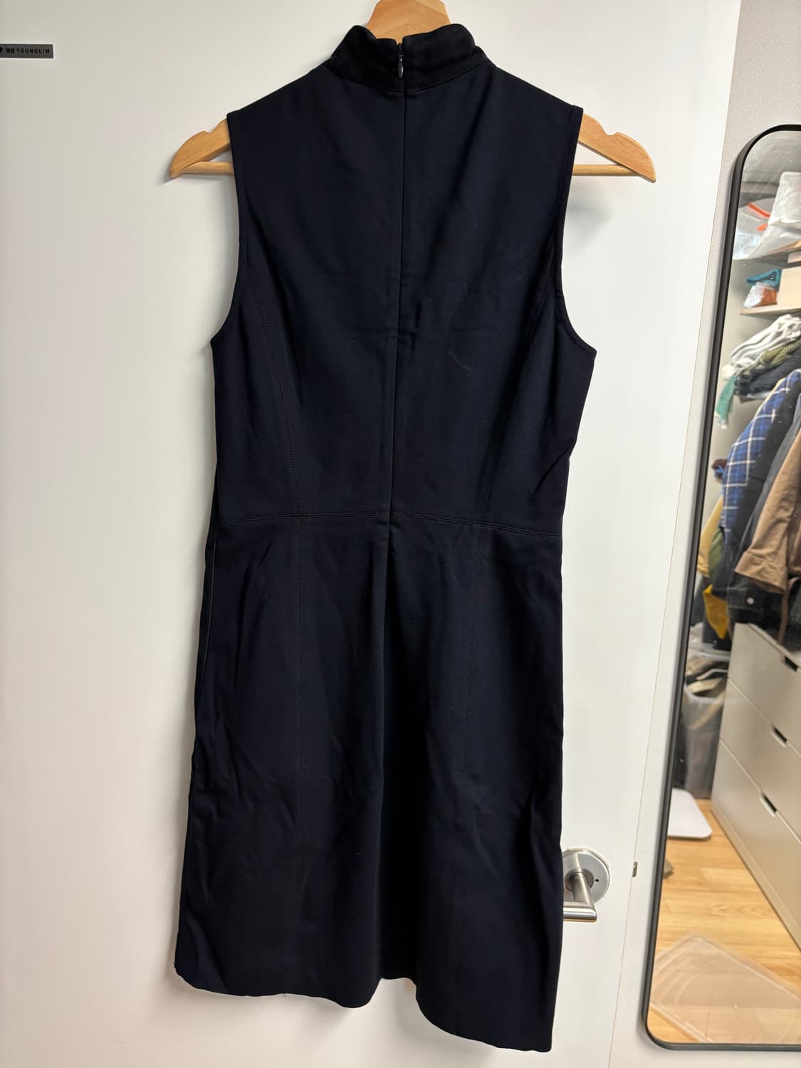 [2] 띠어리 스웨이드 원피스 딥네이비 상품이미지4