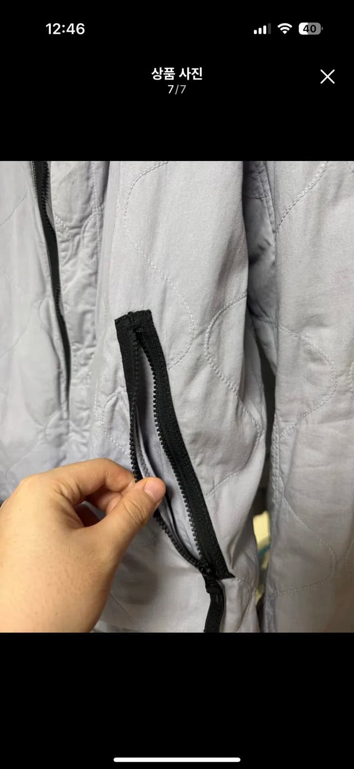 스톤아일랜드 나일론메탈 리버시블 봄버자켓 xl 상품이미지5