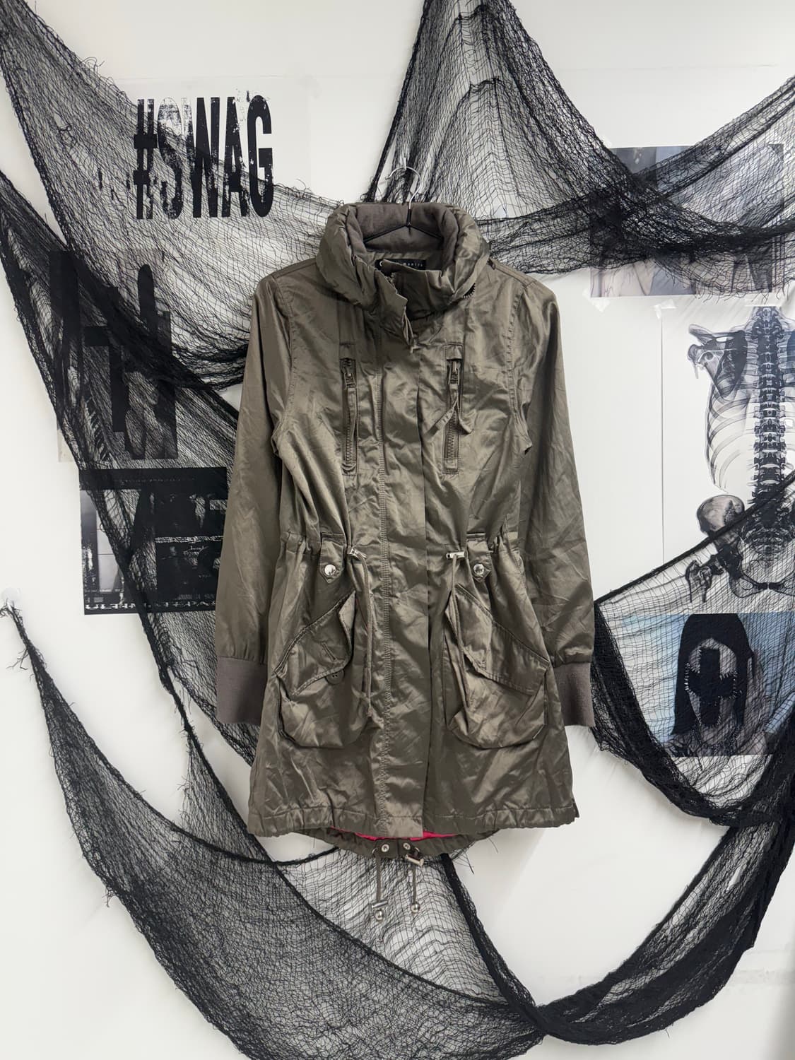 00s zipper detail midi jacket 상품이미지1