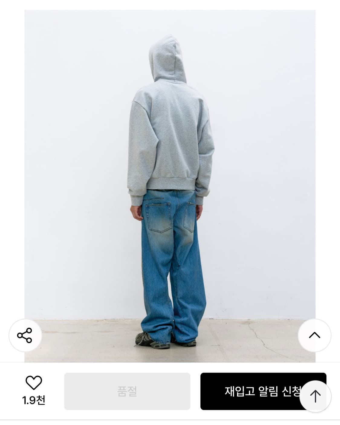쿠어 미니멀 후드 집업 상품이미지5