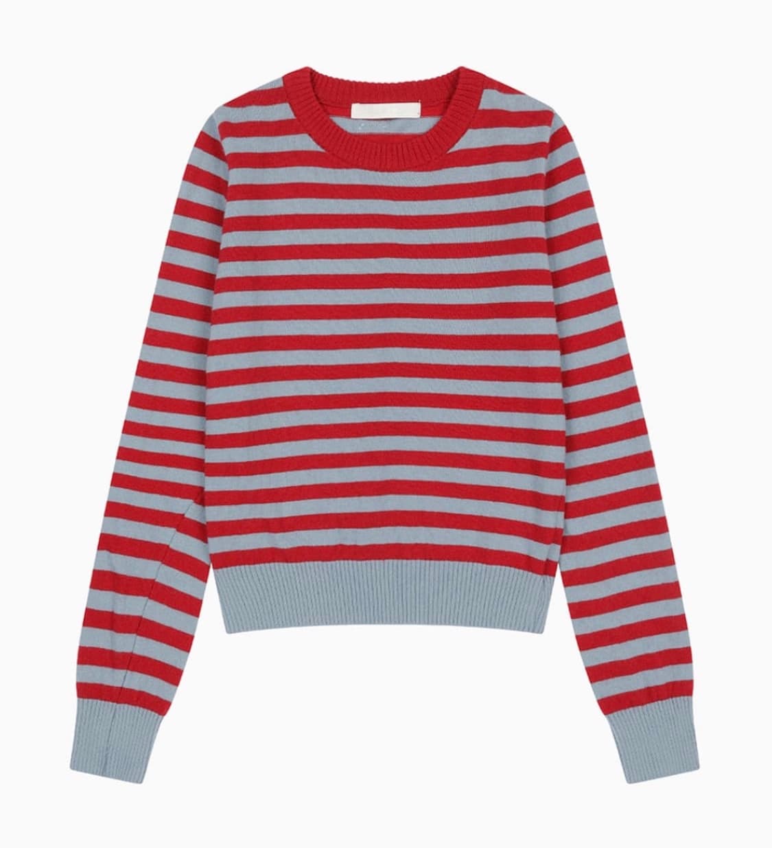 오헤시오 니트 CASHMERE STRIPE KNIT, BLUE RED 상품이미지1