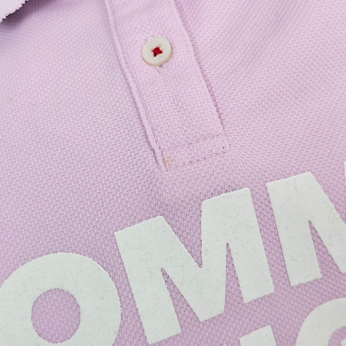 L TOMMY HILFIGER 타미힐피거 연핑크 반팔 카라 티셔츠 상품이미지7