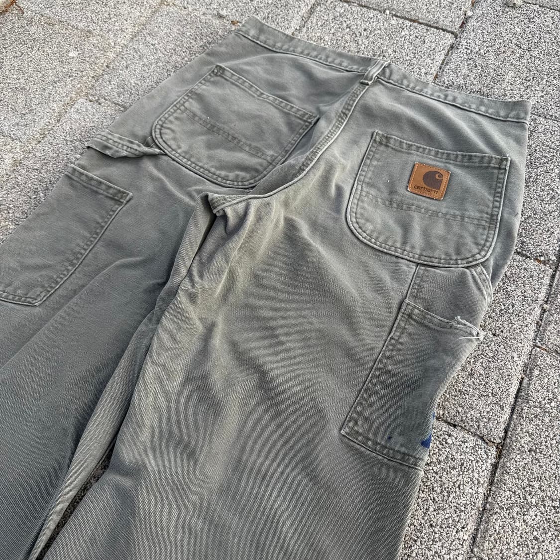 OG 칼하트 B11 MOS 싱글니 카펜터 팬츠 빅로고 상품이미지10