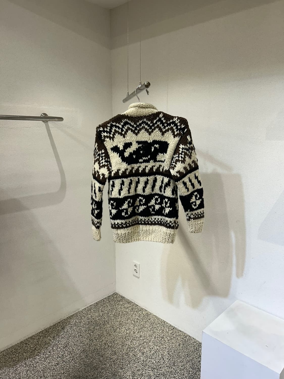 코위찬 빈티지 핸드메이드 니트집업 상품이미지2