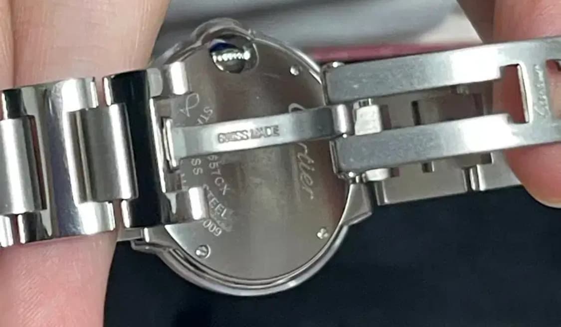 까르띠에 발롱블루  다이아베젤 28 스틸 시계 워치 상품이미지4