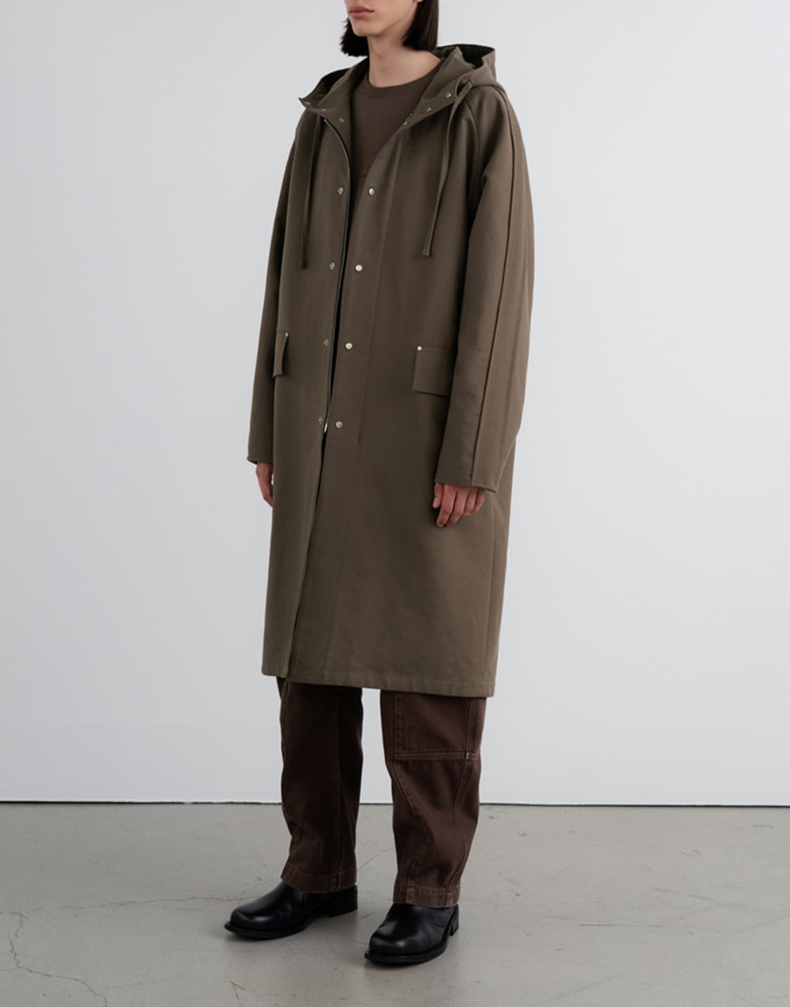 새상품(L)인사일런스 3M 신슐레이트 오버사이즈 후드 파카 브라운 상품이미지3