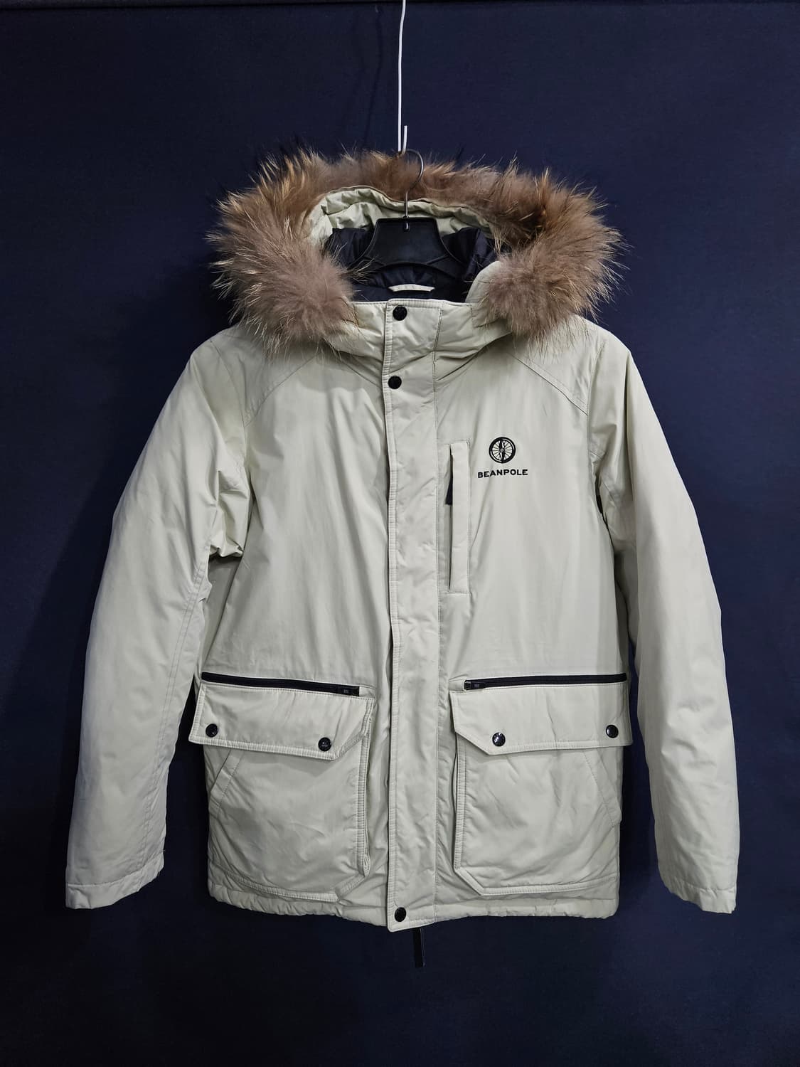 빈폴 라이트베이지 남성 95 덕다운 패딩  상품이미지1