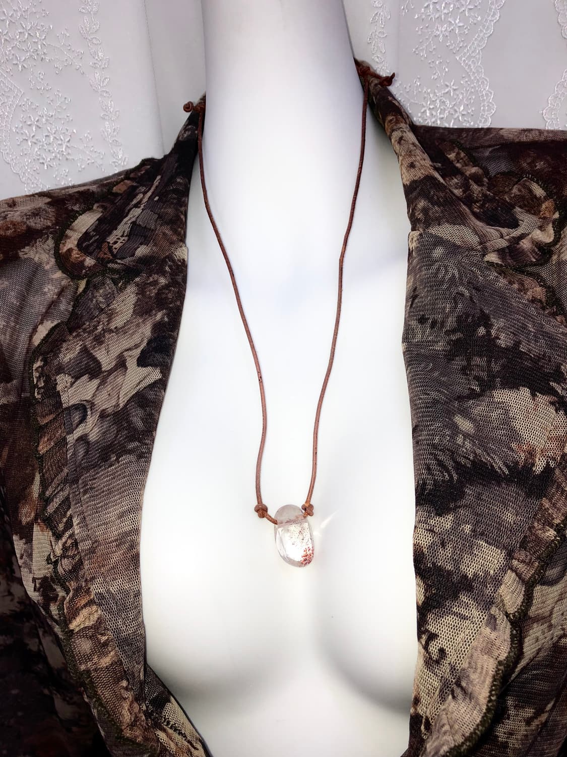 red water-drop necklace 상품이미지1