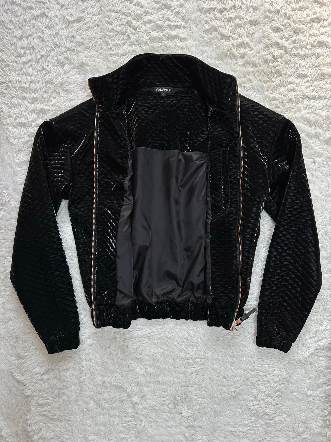 VOLANTE 블랙 퀼팅 여성 점퍼 M 상품이미지1