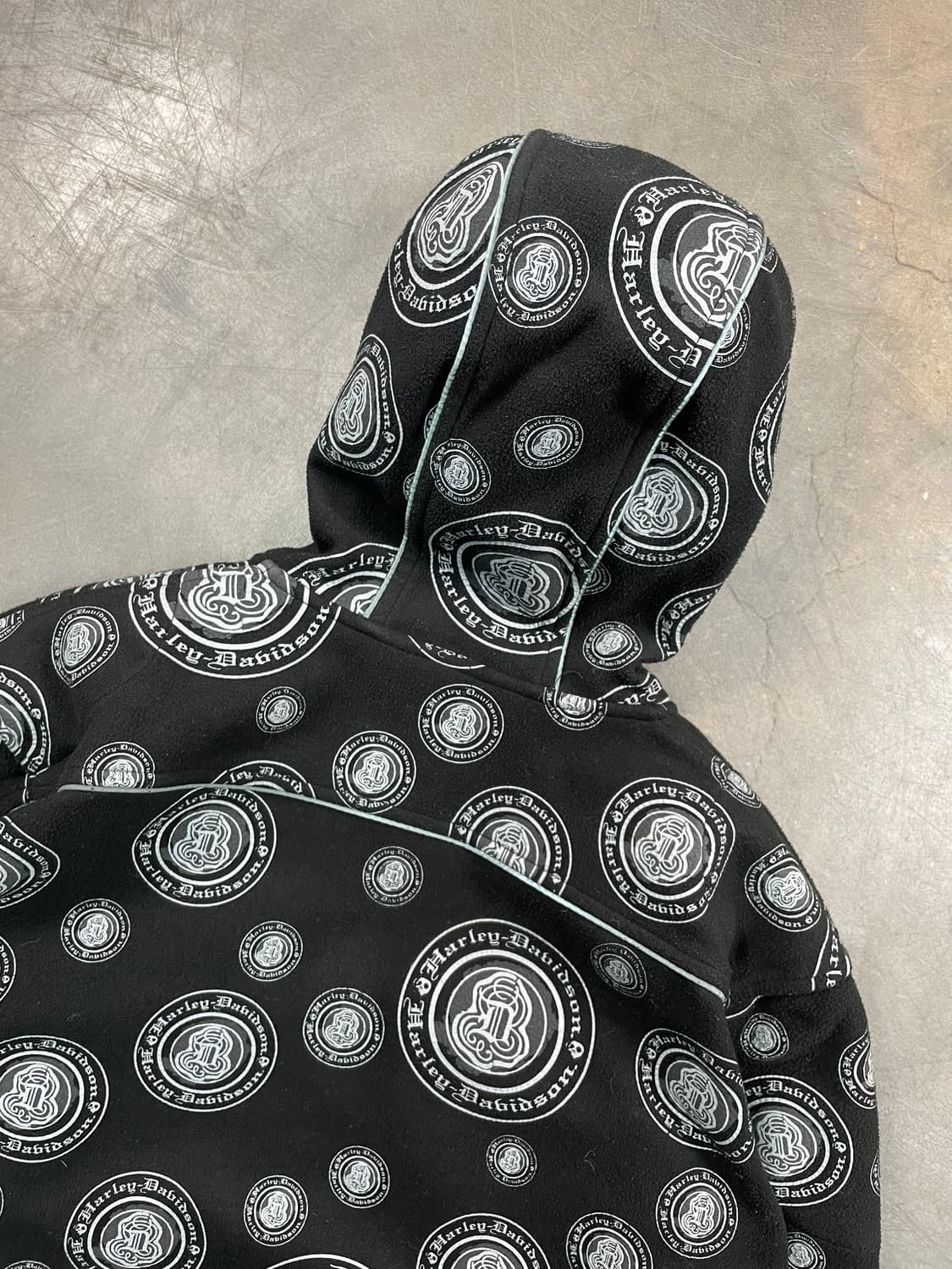 할리 데이비슨 올 오버 프린팅 스웻후드집업 상품이미지7