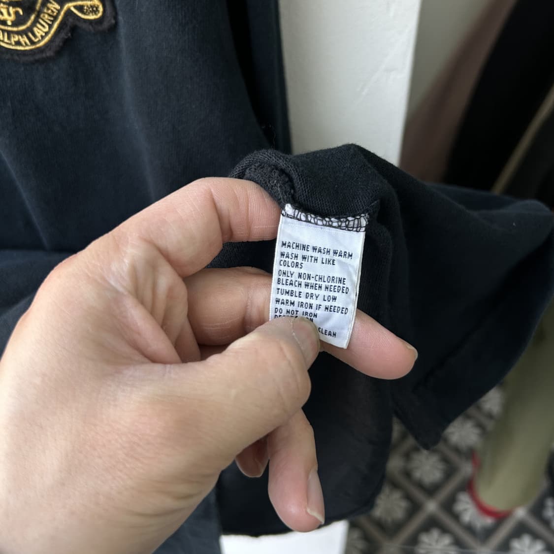 16498 - 폴로 랄프로렌 블랙 빅로고 럭비티 상품이미지4