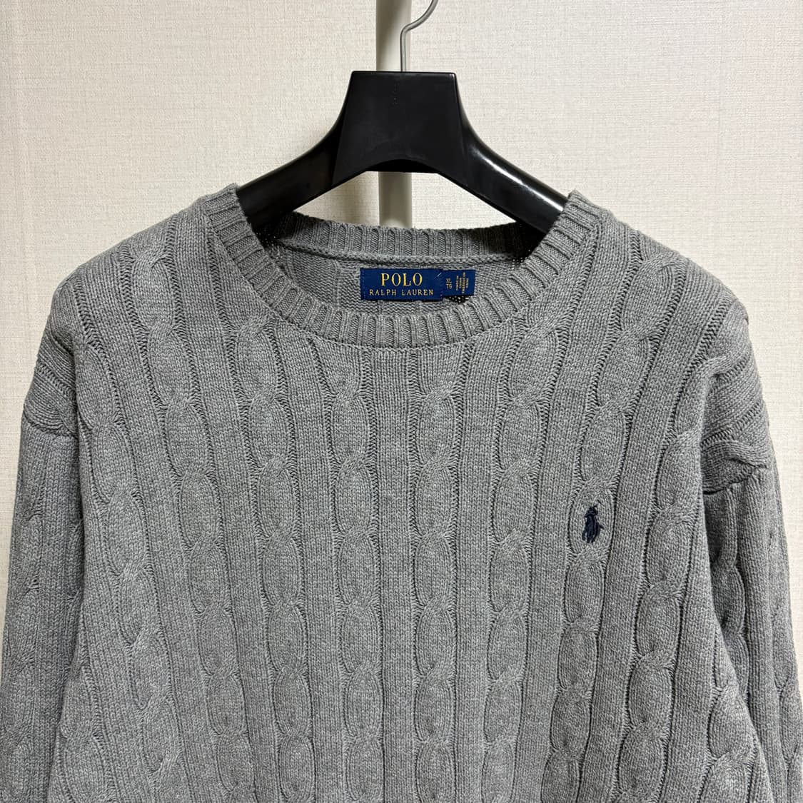 폴로 랄프로렌 케이블 니트 / 그레이, XL 상품이미지2