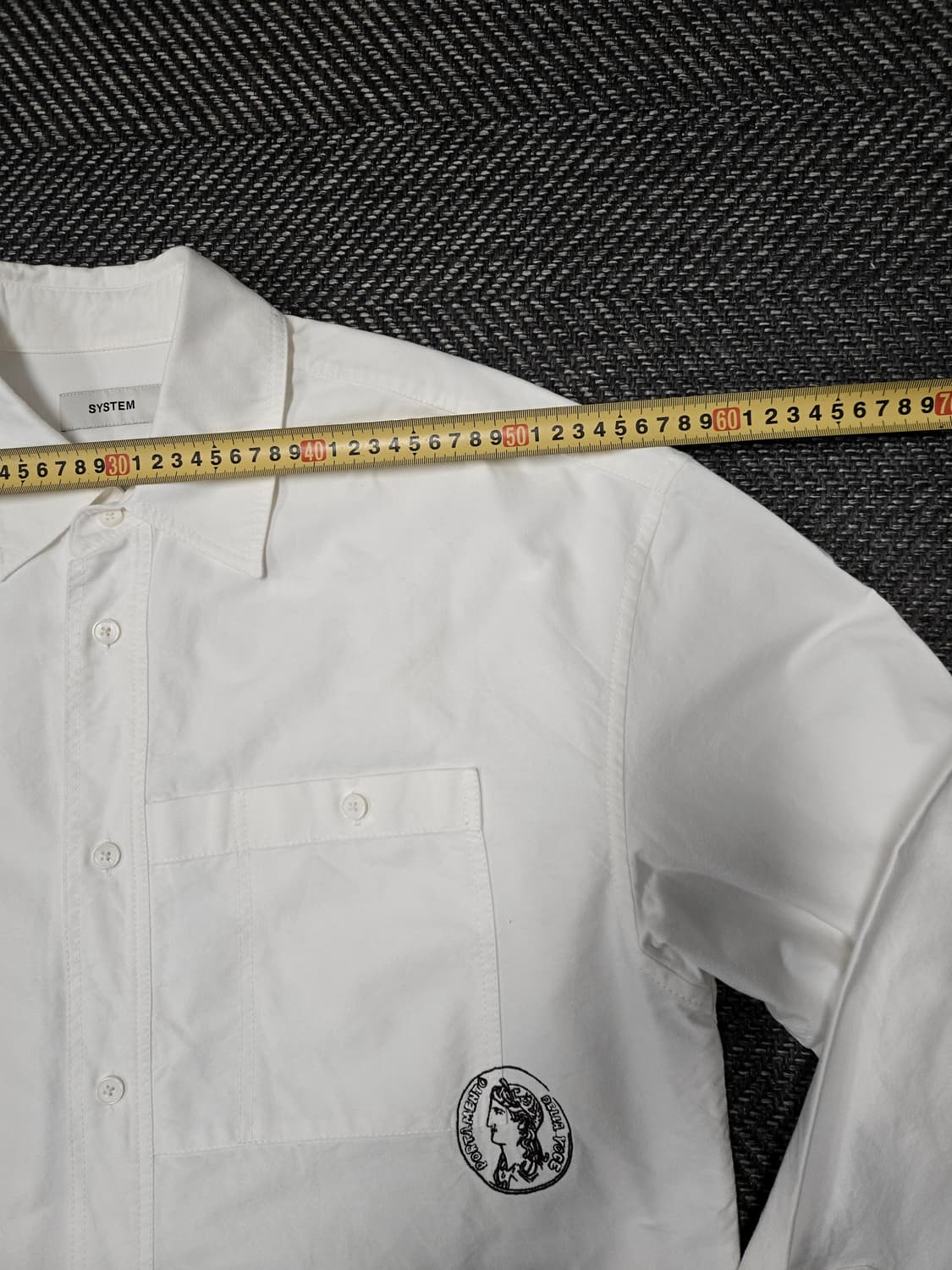 한섬 시스템 옴므 SYSTEM 자수 셔츠 상품이미지6