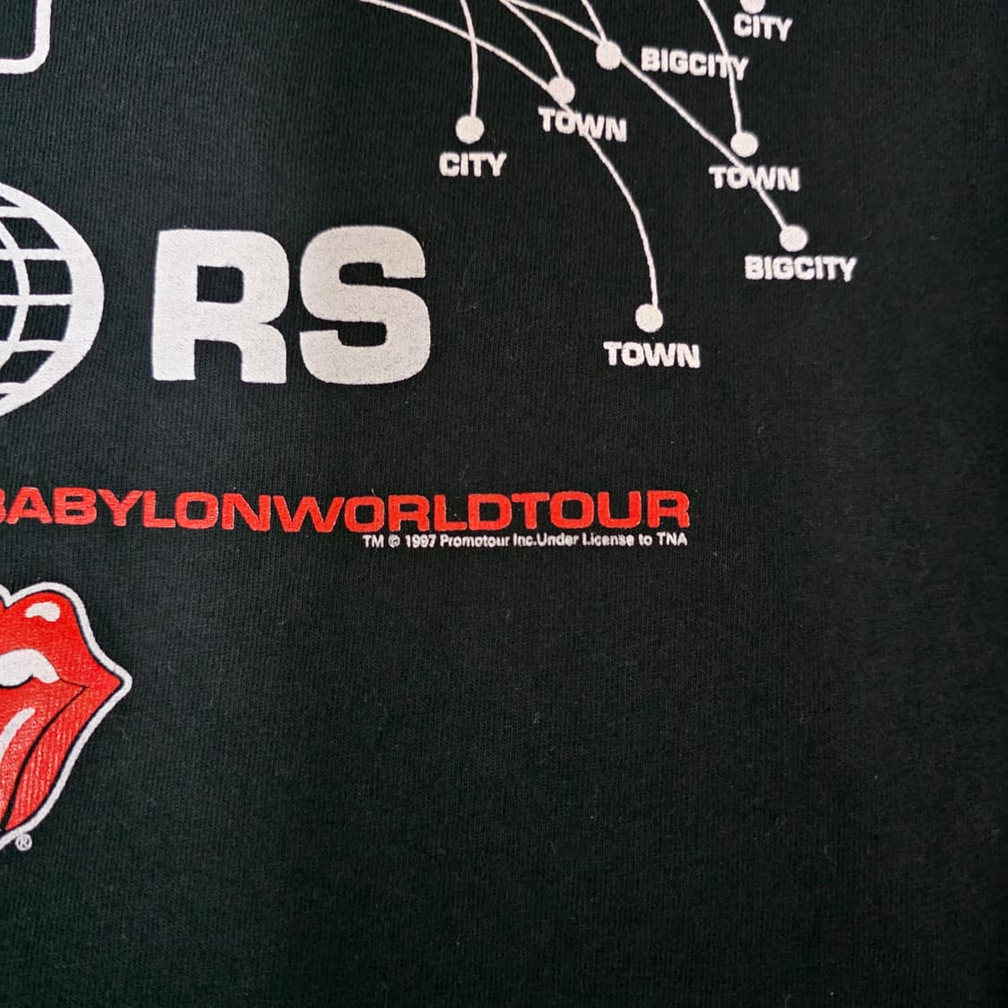 [L] 90s 롤링스톤즈 1997  밴드티 ver. 페이딩 라이센스 상품이미지5