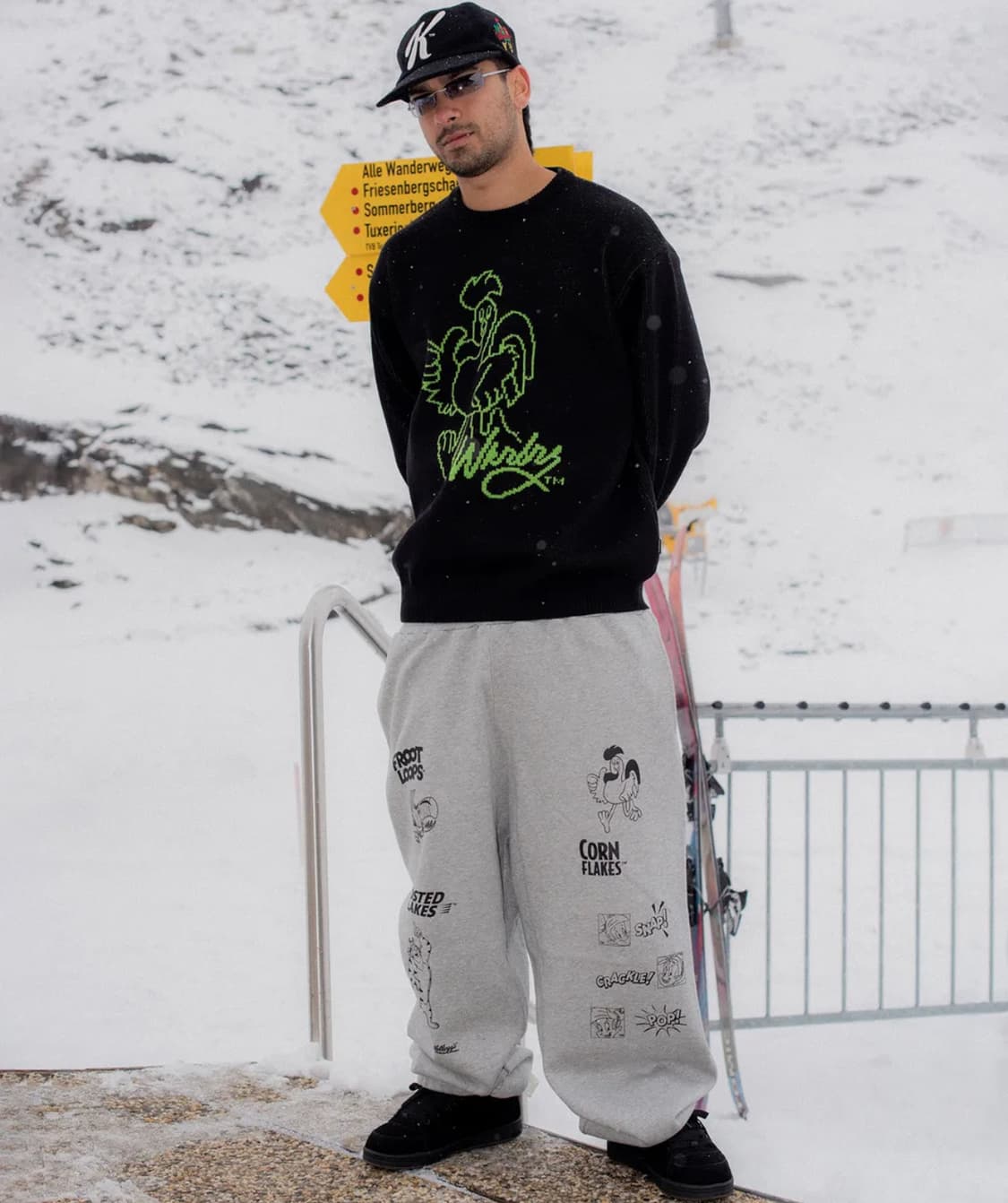 위캔더스 켈로그 시그니처 로고 캡 모자 블랙 상품이미지4