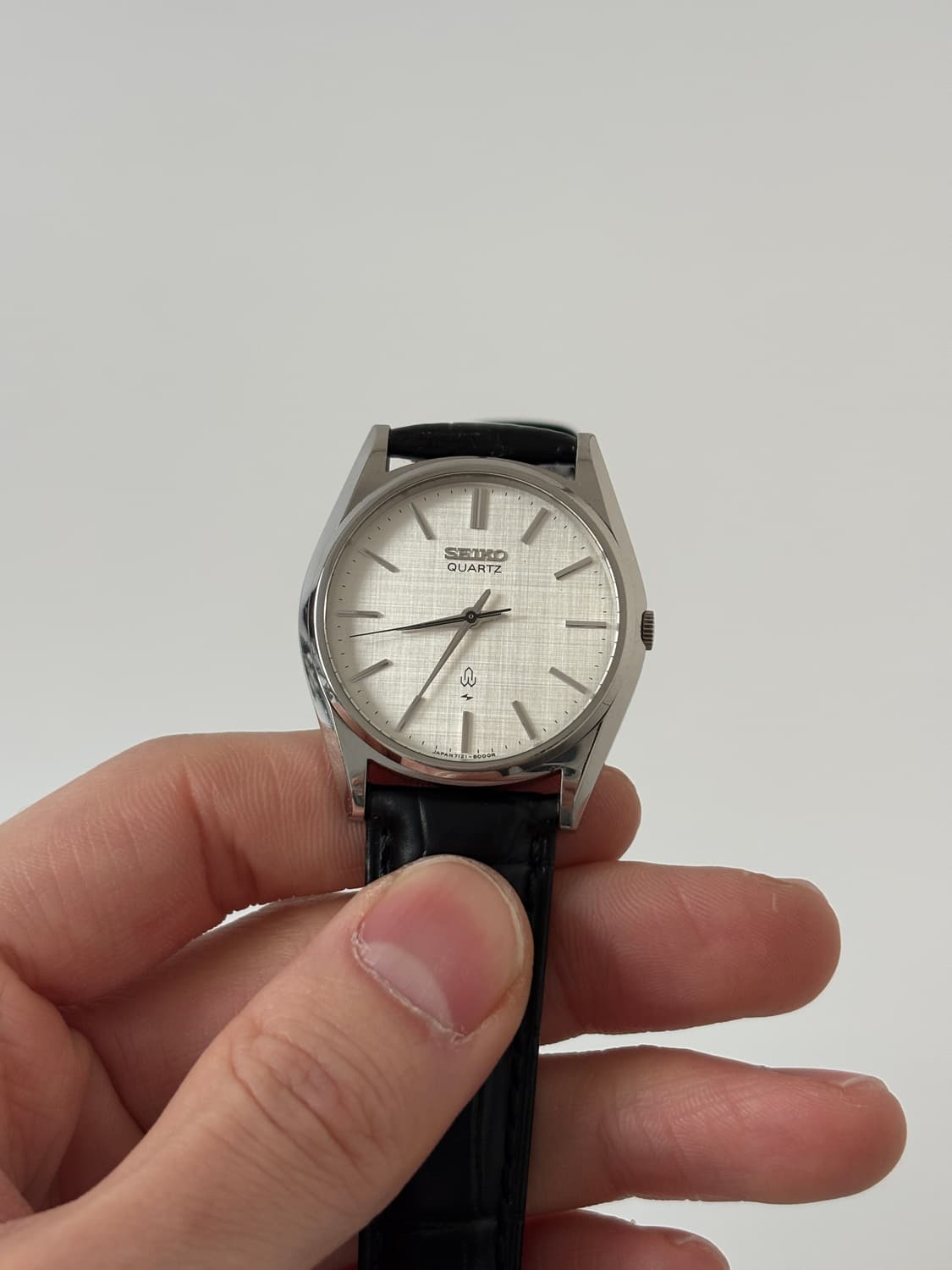 1980s Linen Dial Silver Quartz 상품이미지1