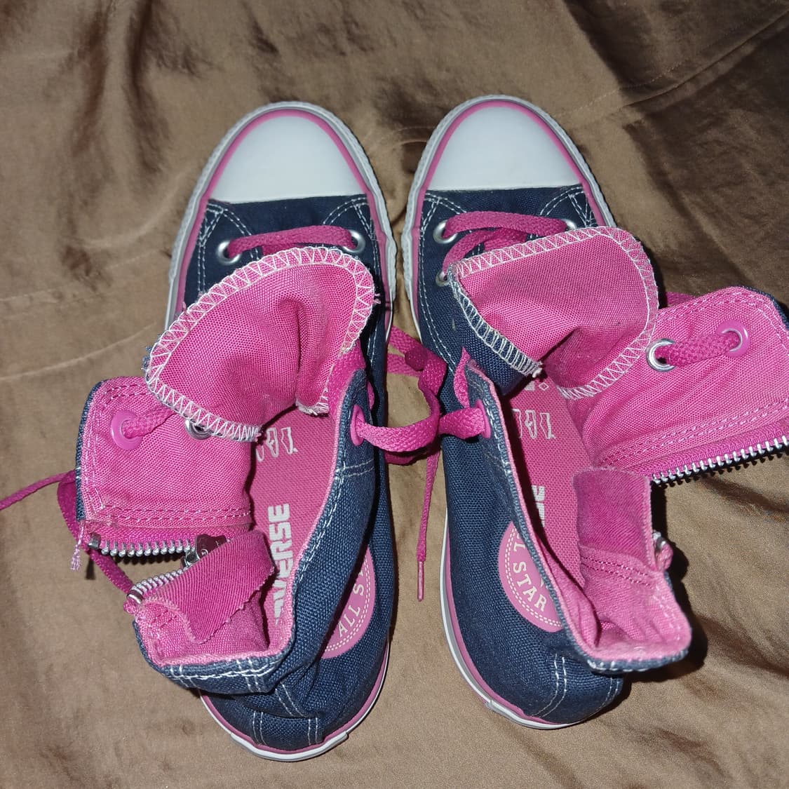 컨버스 하이 지퍼 핑크 [새것] 상품이미지3