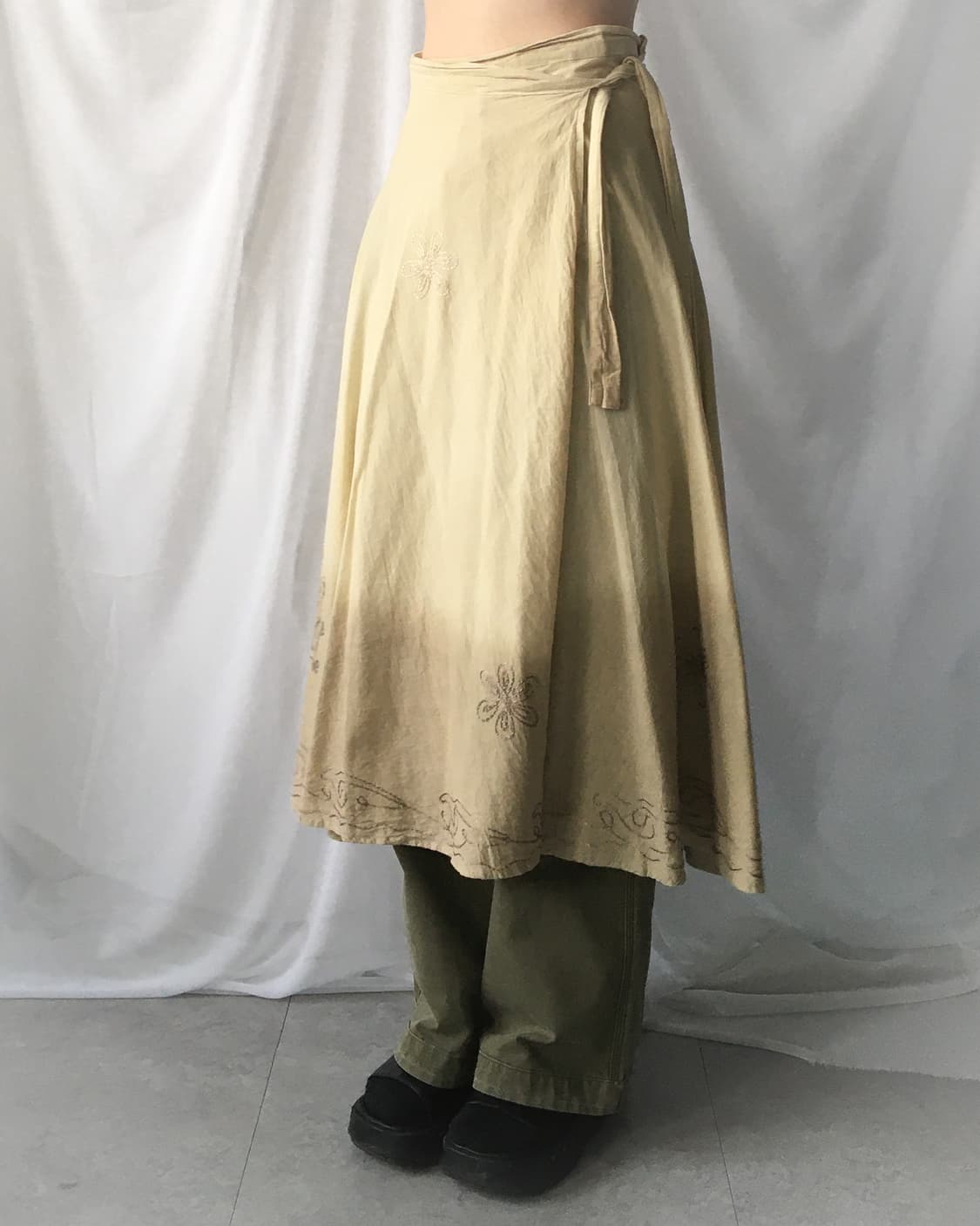 Ethnic mood wrap skirt 상품이미지6