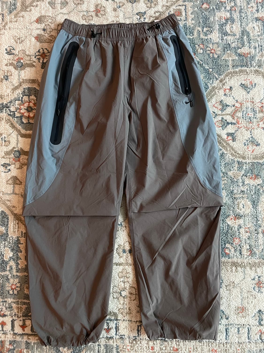 나이키 테크 드라이핏 우븐 컬러 블록 오버사이즈 팬츠 (새제품. L) 상품이미지1