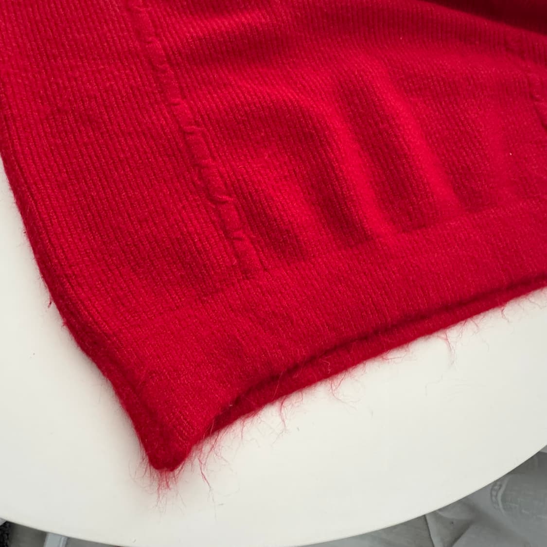 예쁜 빨강 레드 롱니트 상품이미지3