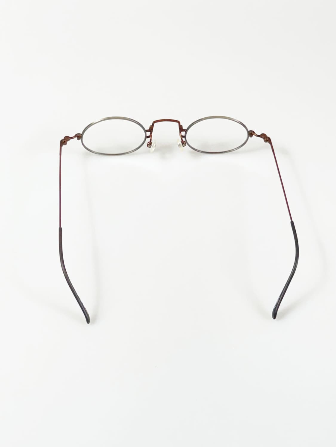 90s VISTAN 투톤 슬림 오벌 와이어 빈티지 안경 상품이미지5