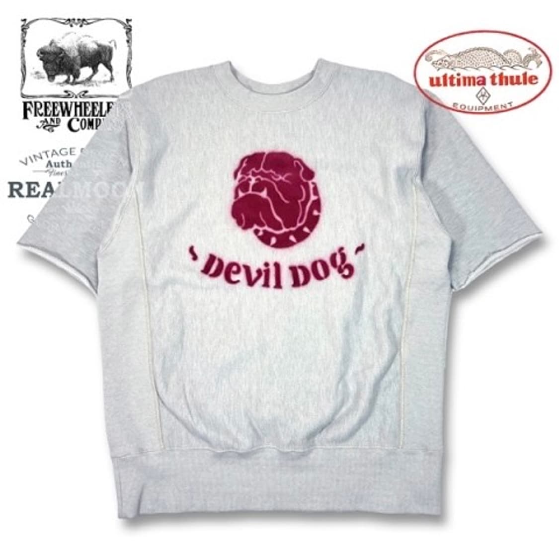 [L]프리휠러스 울티마툴레 "USMC DEVIL DOG" 반팔 스웻 셔츠 상품이미지2
