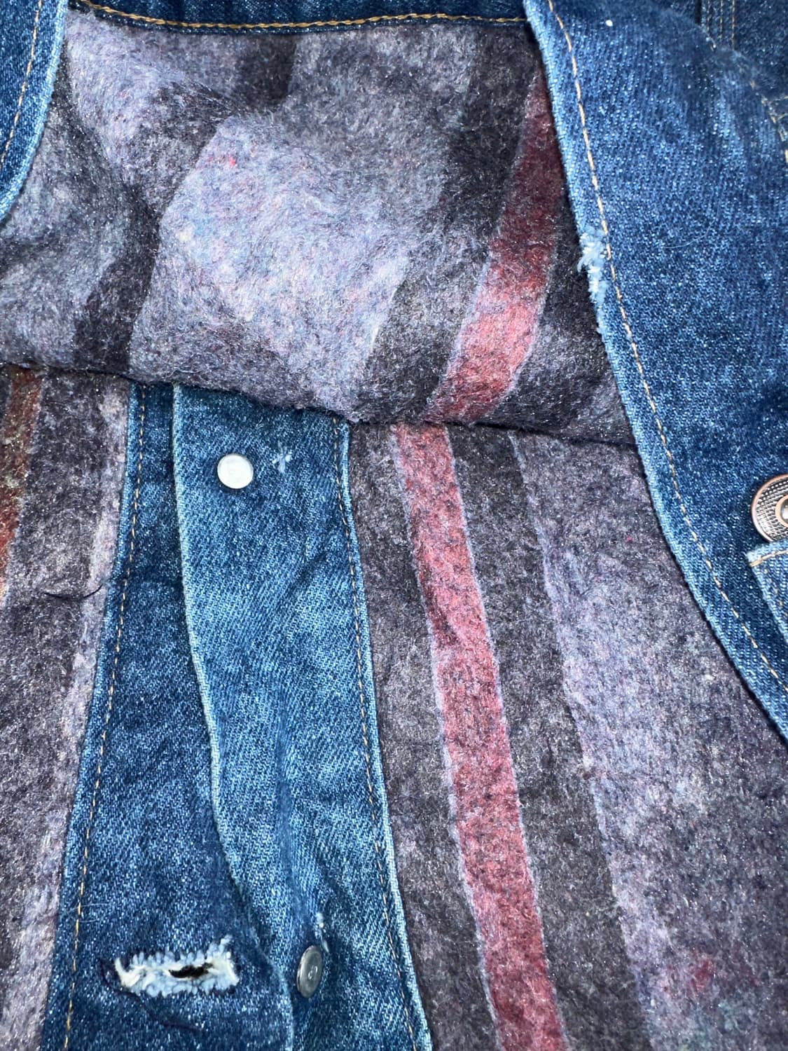 90’s wool feed BP denim jacket 상품이미지7
