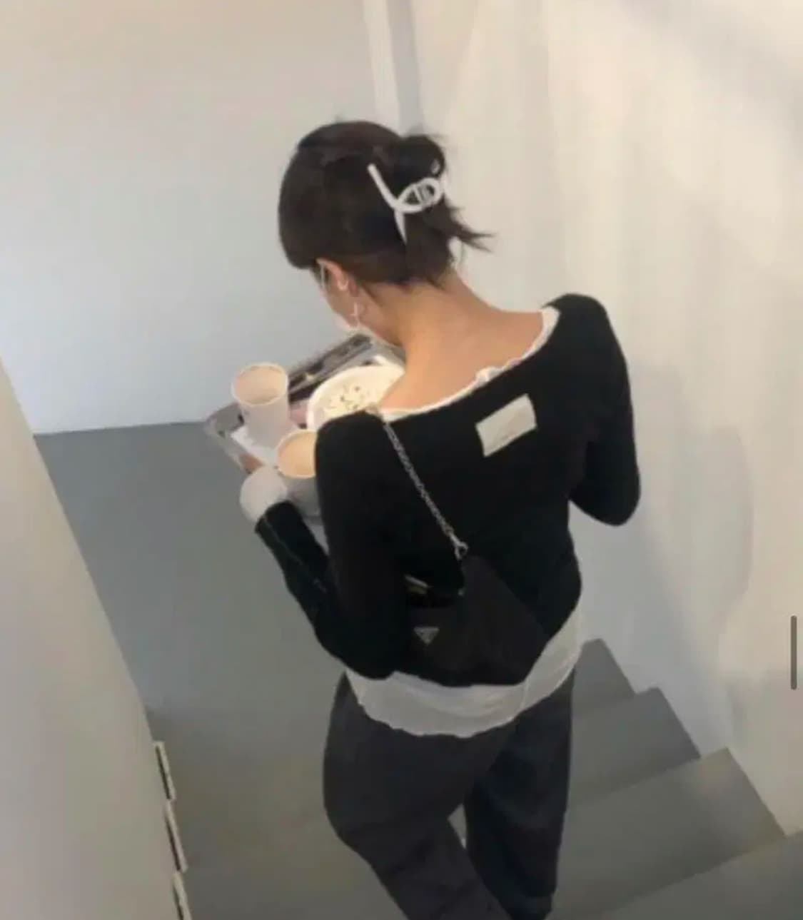마뗑킴 스티치 니트 블랙 상품이미지1