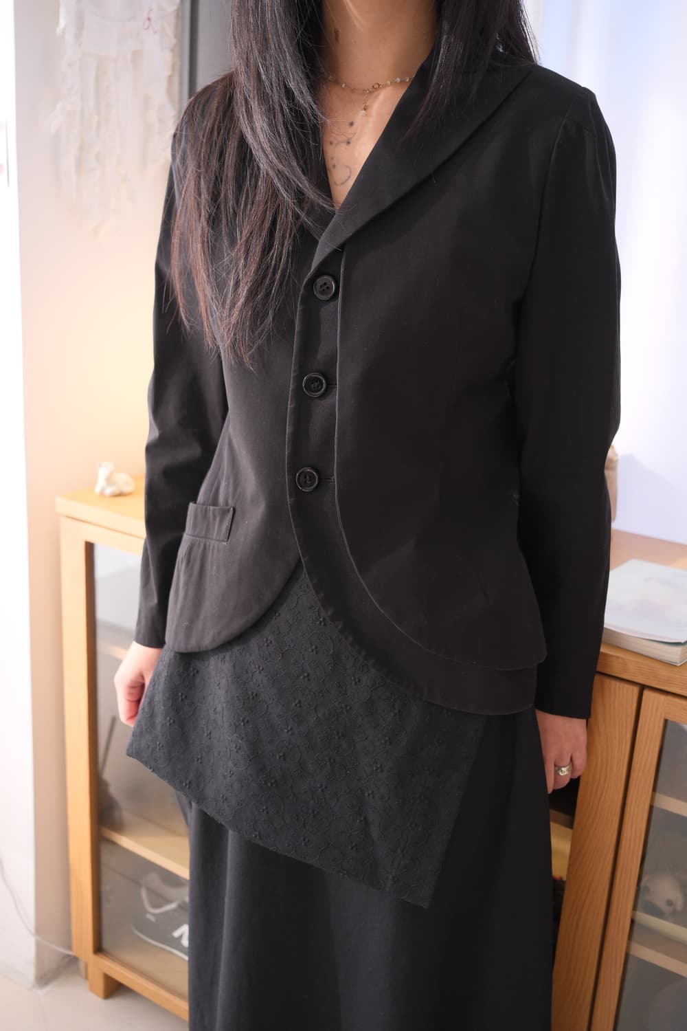 Silk layered Double panel jacket 상품이미지1