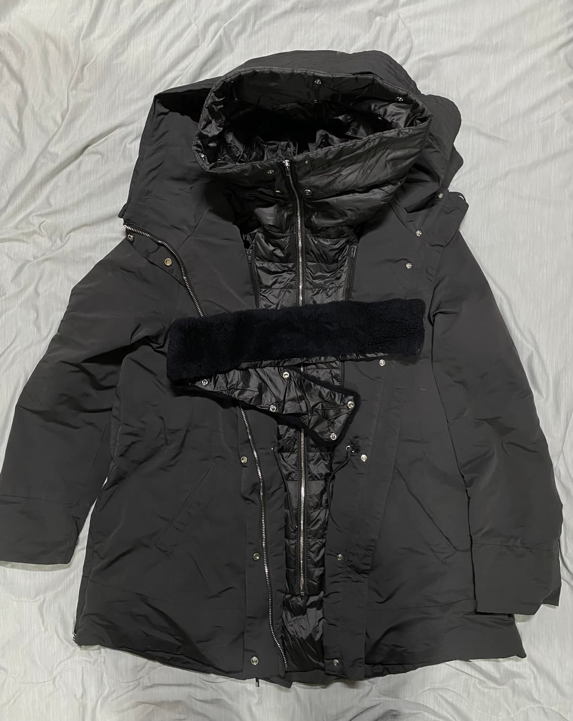 마시모두띠 여성 후드 패딩 점퍼 자켓 55-66 상품이미지3