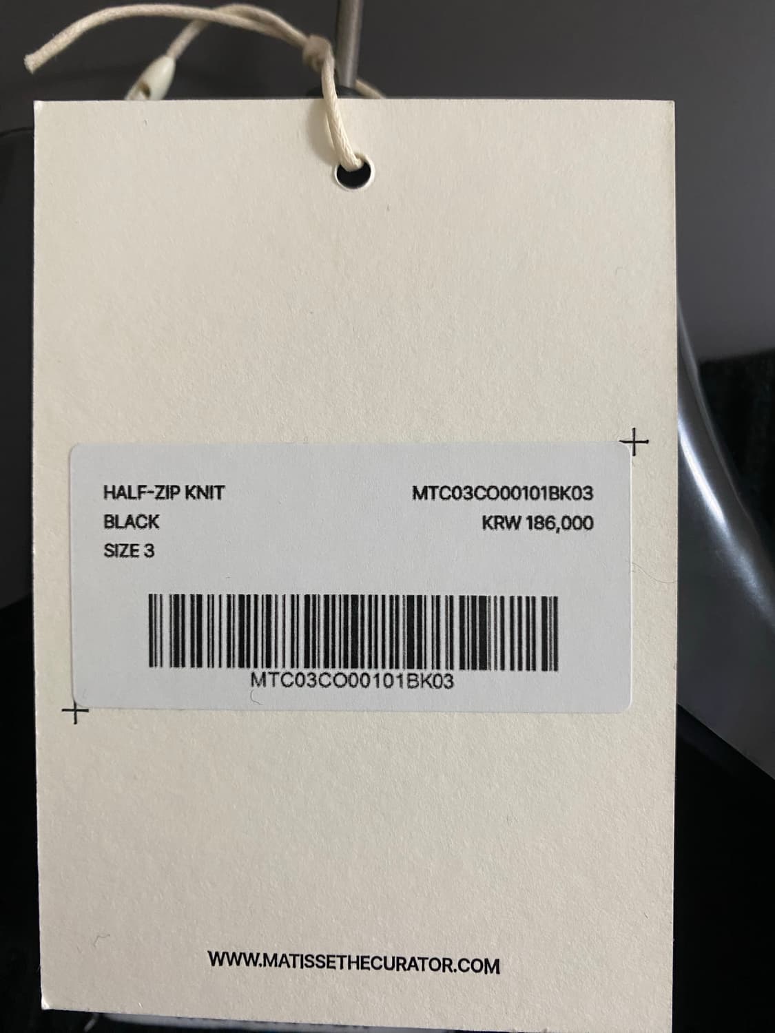 마티스더큐레이터 하프집업 니트블랙 3 상품이미지4