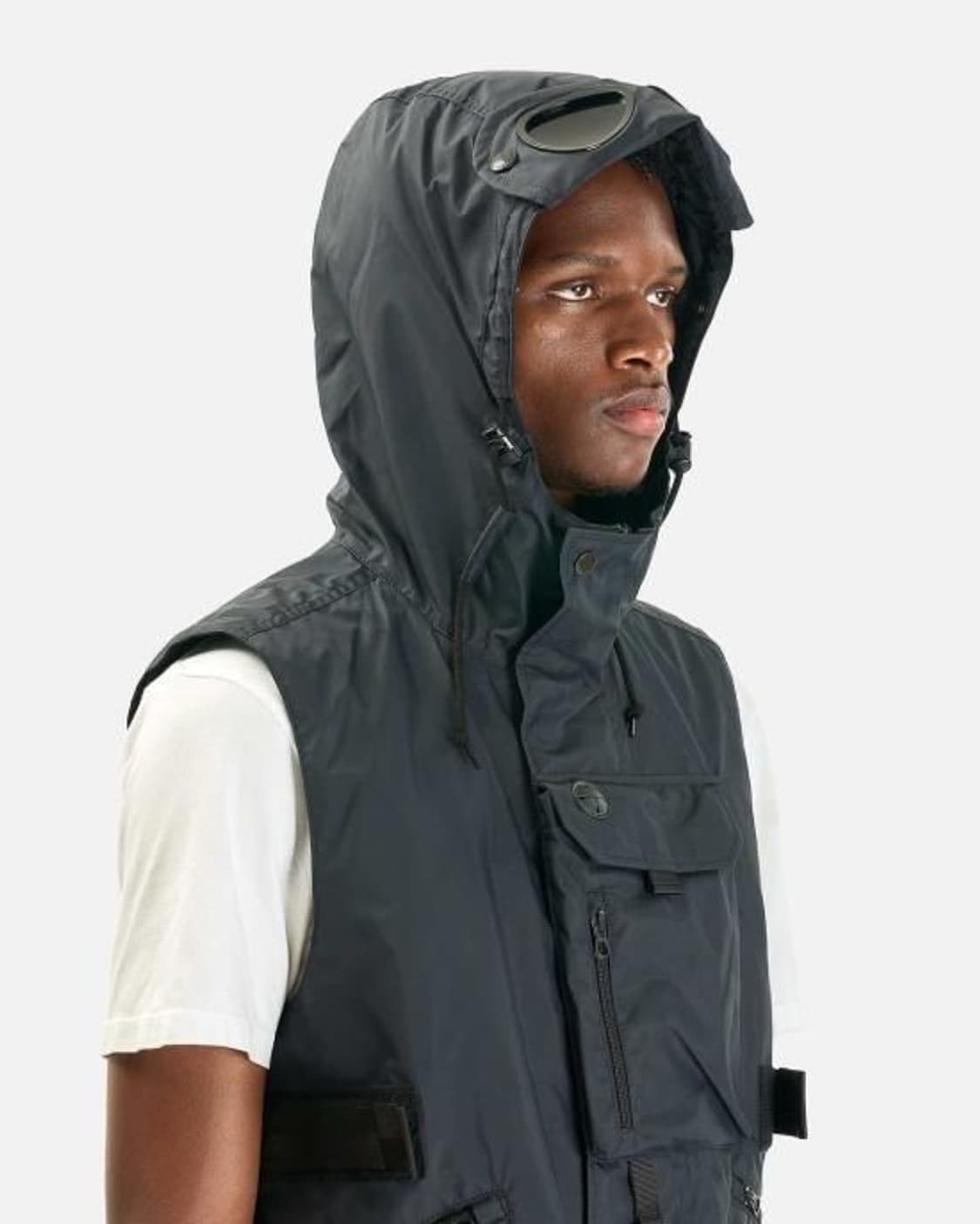 준야 와타나베 꼼데가르송 x CP 컴퍼니 패딩 페널베스트 상품이미지2