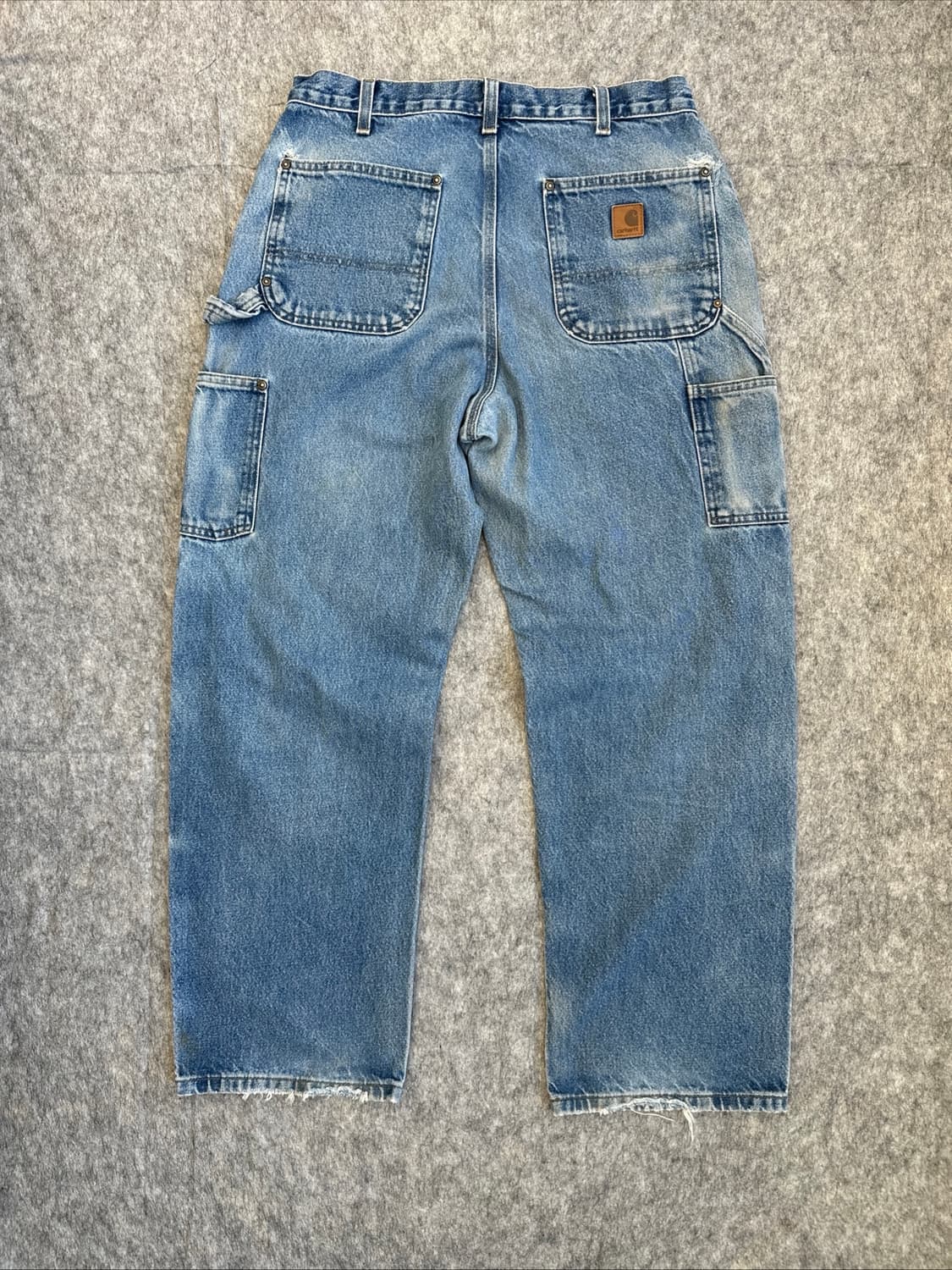 [34X30] 칼하트 B73 DST 더블니 데님 팬츠 던가리 핏 상품이미지5