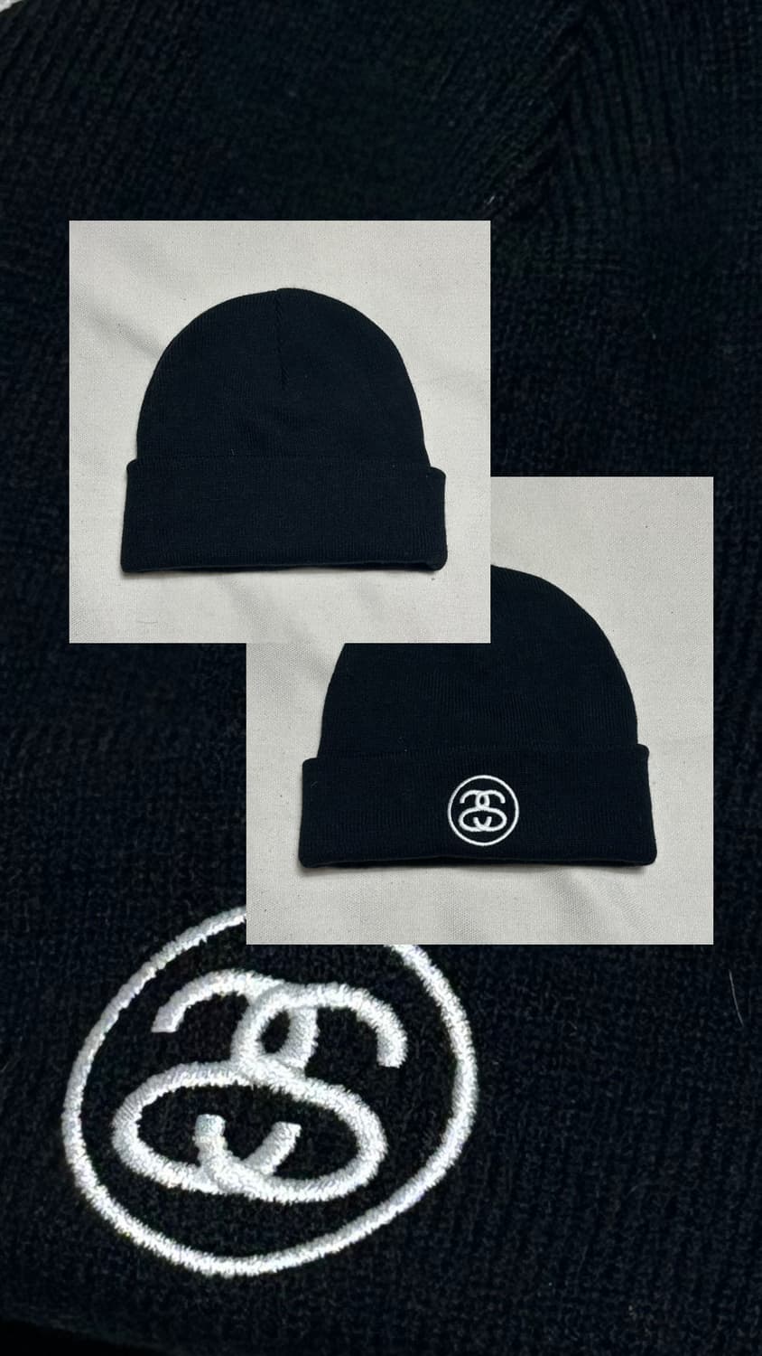 스투시 SS 블랙 비니 상품이미지1