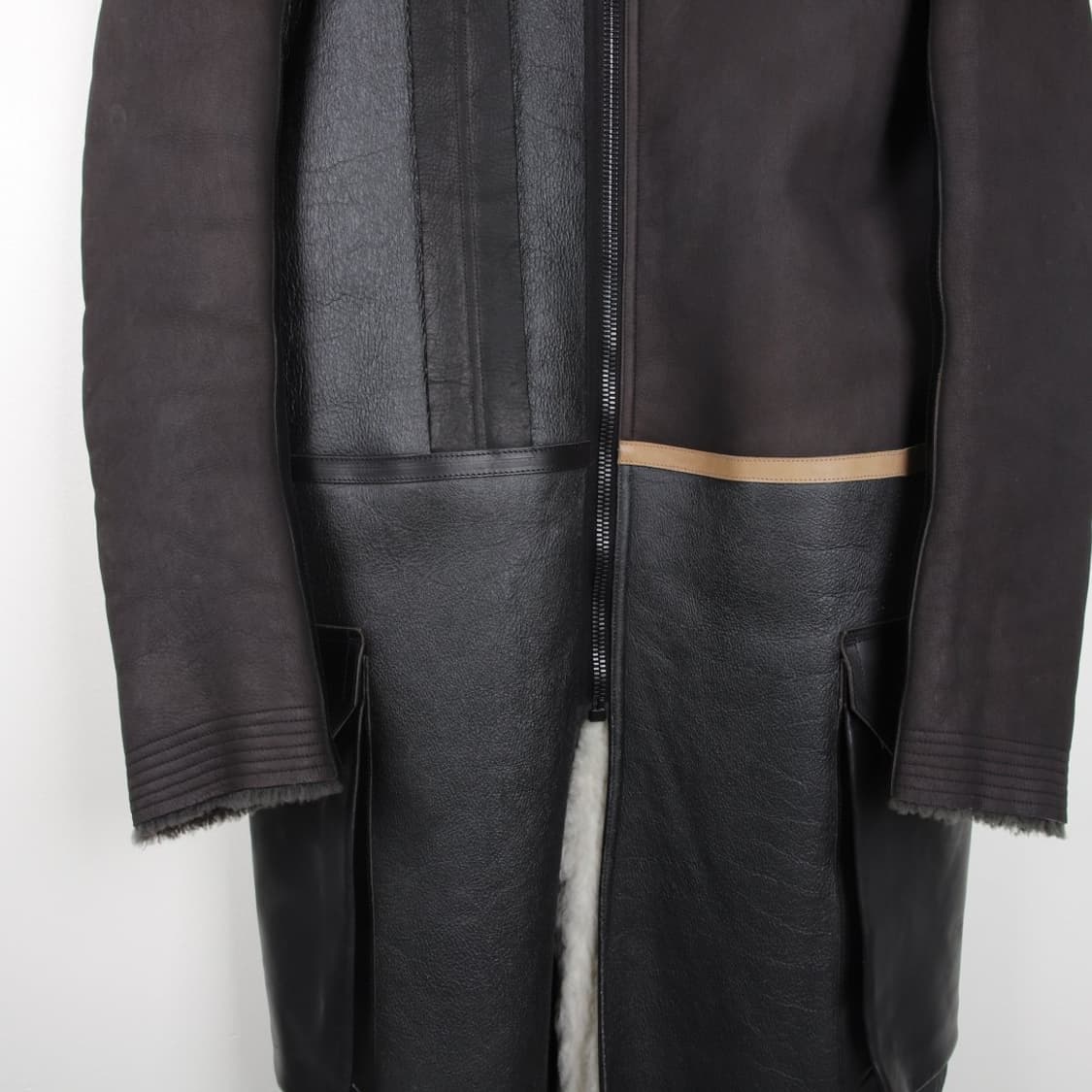 48 / Rick owens 릭오웬스 런웨이 마스토돈 롱 레더 무스탕 상품이미지4