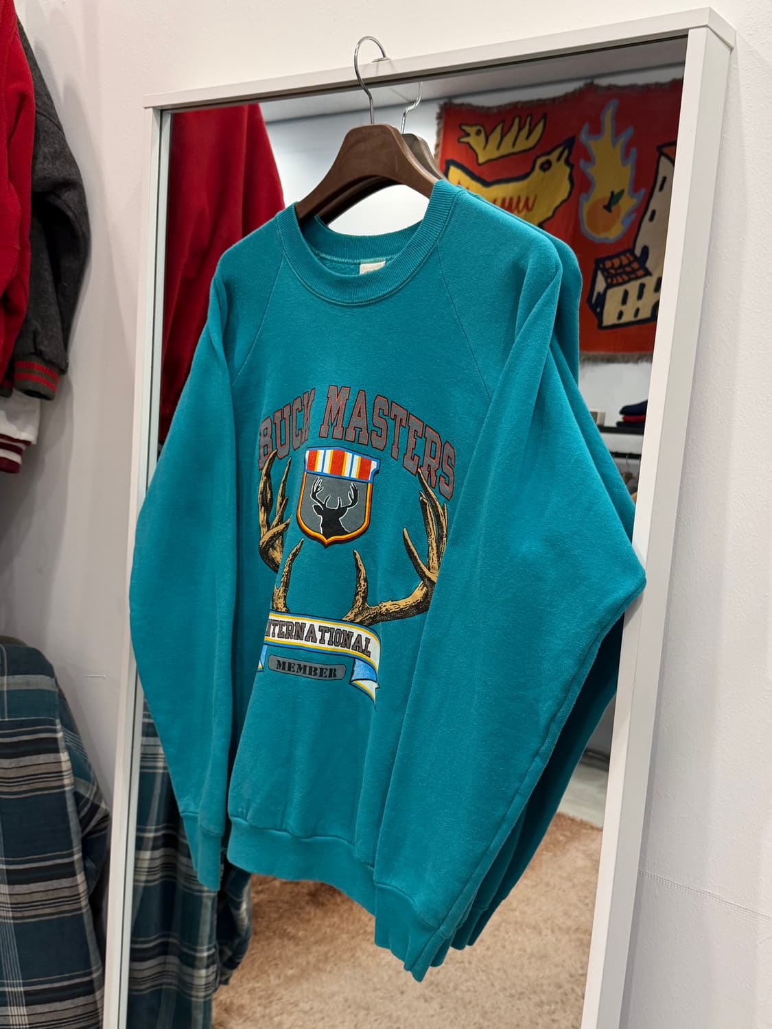 80s Fruit Of The Loom BUCK MASTERS 스웻셔츠 상품이미지1