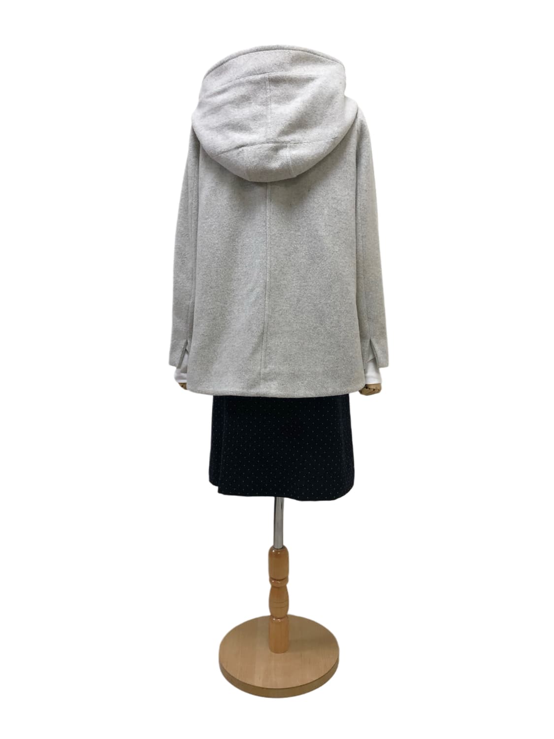 ef-de 라이트 그레이 후드 코트 상품이미지7