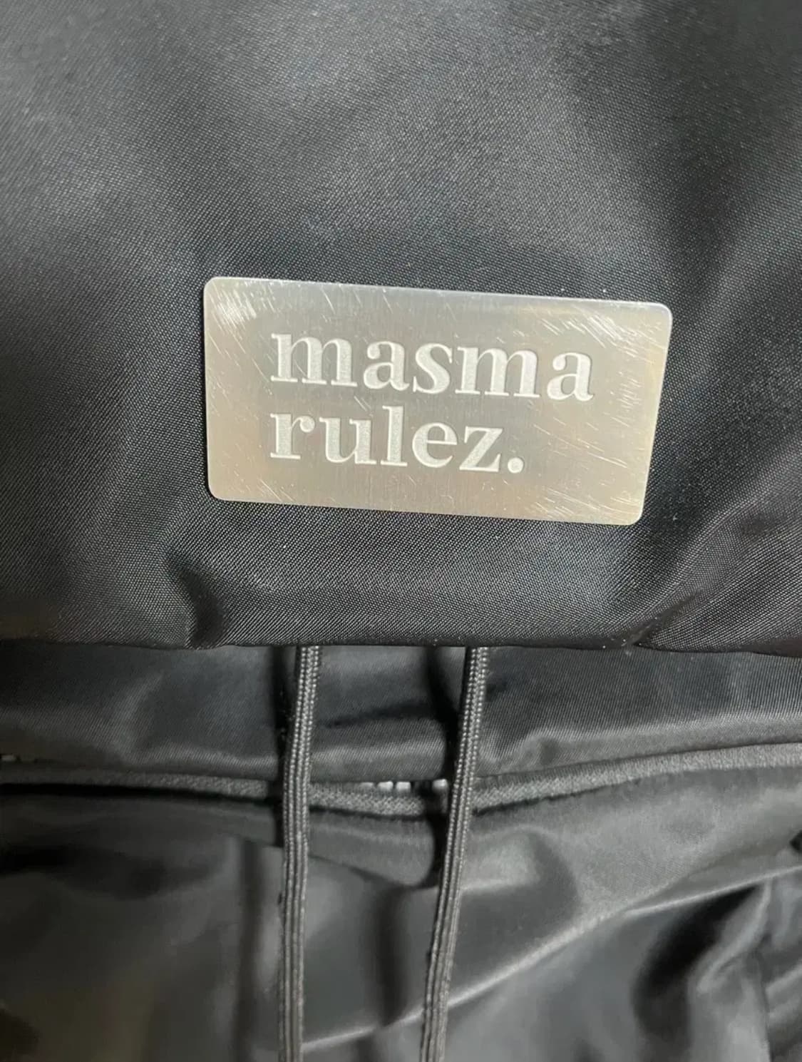 304Small nylon draw flap backpack 마스마룰즈 상품이미지2