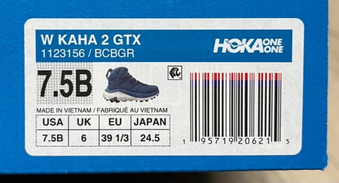 새상품 호카 우먼스 카하2 GTX 블루코랄/그래파이트 245 상품이미지7