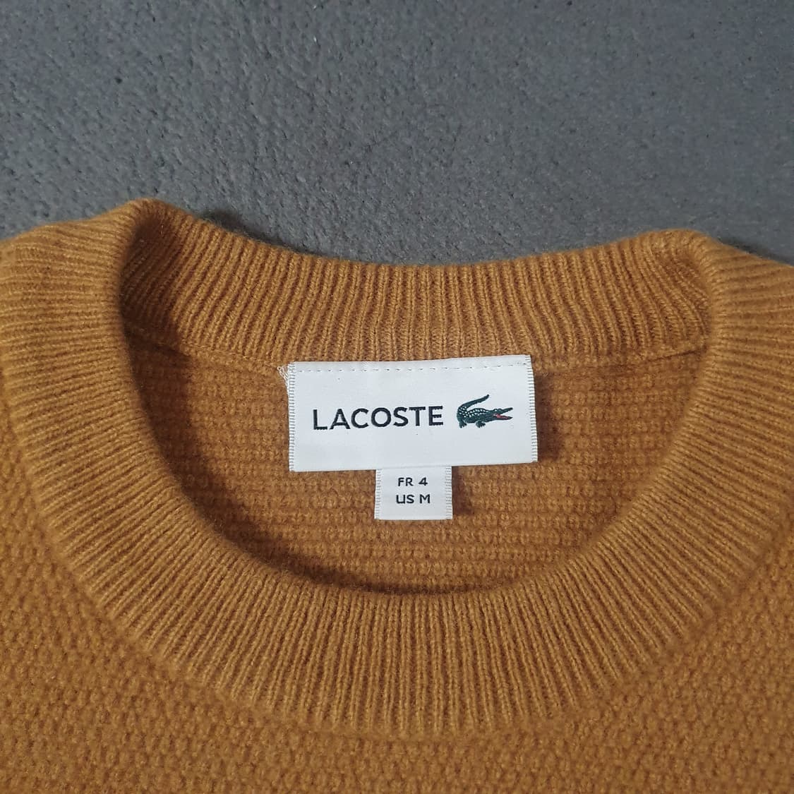 라코스테 울 니트 4 L 머스타드 상품이미지4