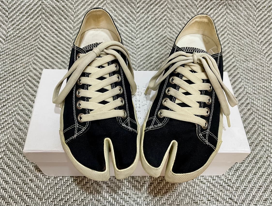 Maison Margiela 마르지엘라 타비 캔버스 로우 블랙/36.5 상품이미지1